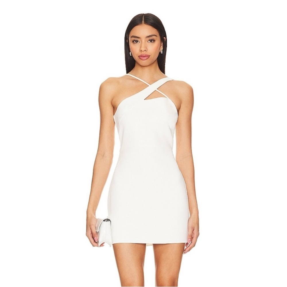 Lovers + Friends Sidney size L white mini dress